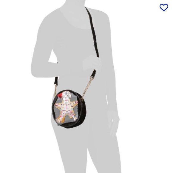 New! BETSEY JOHNSON Gingerbread Skeleton Day of the Dead Crossbody Purse. - Picture 10 of 10